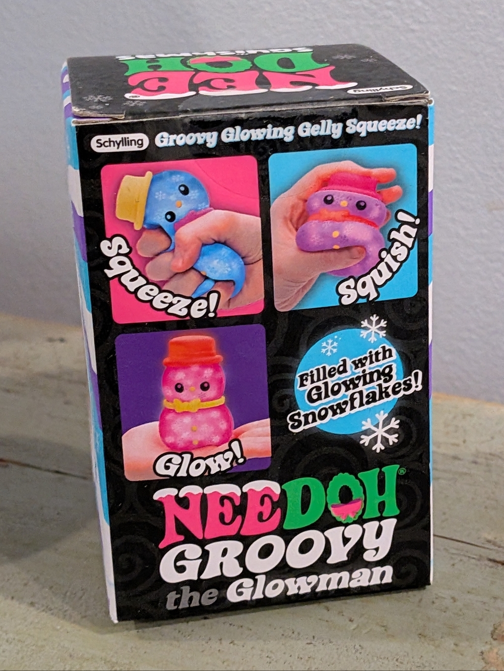 Schylling NeeDoh Groovy Glowman Snowman New In Big Stress Toy - Picture 3 of 4